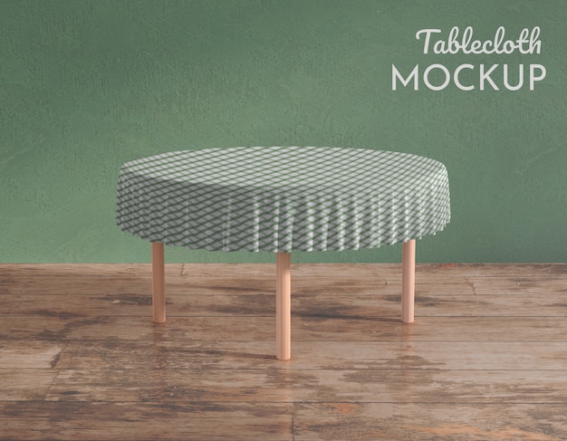 PSD tablecloth mock-up design