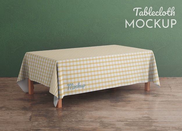 PSD tablecloth mock-up design