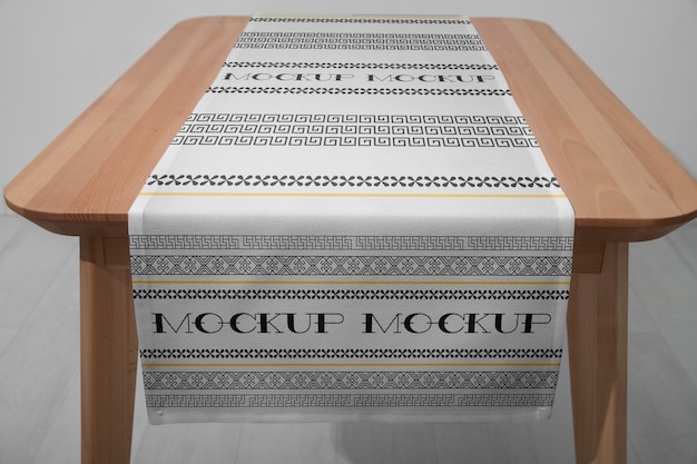 Tablecloth with pattern mock-up design