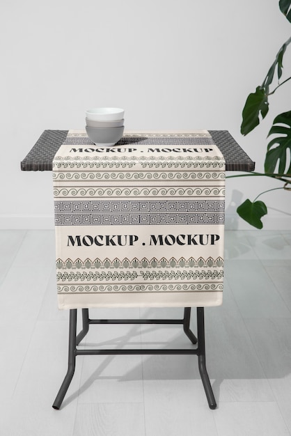Tablecloth with pattern mock-up design