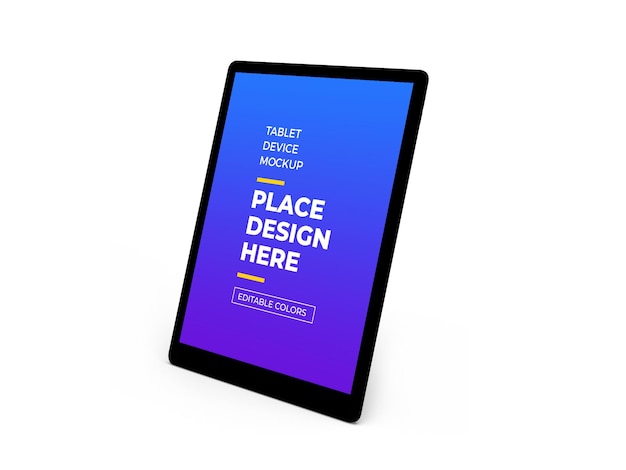 Планшетное устройство 3D Mockup Design