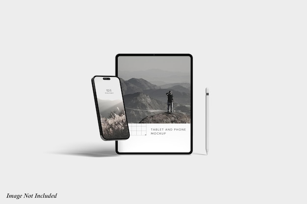 PSD tablet- en telefoonschermmodel premium psd