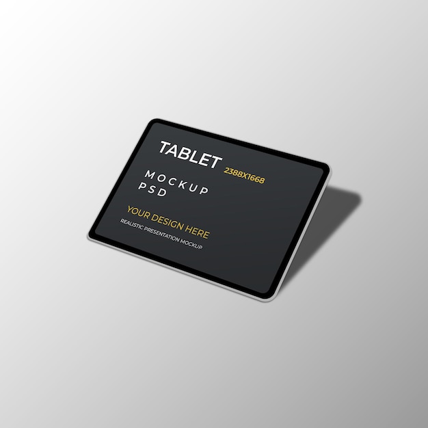 Tablet Interface Realistic Mockup