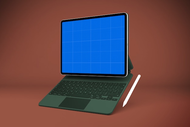tablet and keyboard mockup