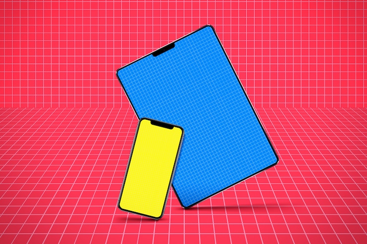 PSD tablet and mobile mockup