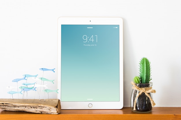 Tablet mockup business office home