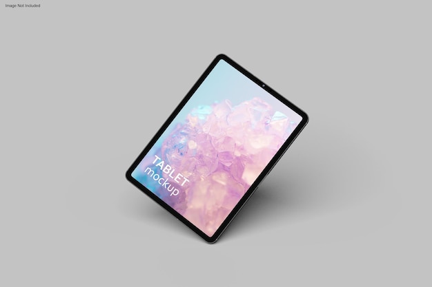 PSD tablet mockup design in 3d rendering