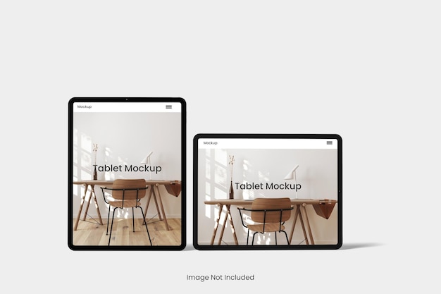 Tablet mockup design isolato