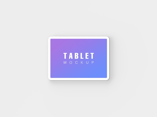 Tablet mockup geïsoleerd