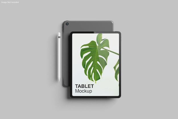 Tablet mockup ontwerpweergave