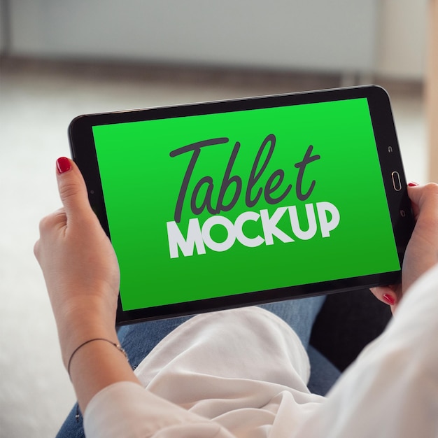 Mockup di telefono mockup per tablet