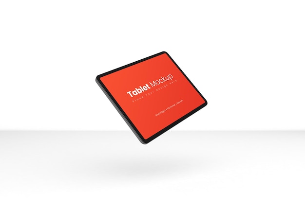 PSD rendering 3d realistico di tablet mockup