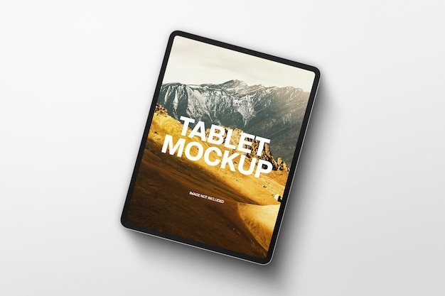 a tablet mockup with shadow psd