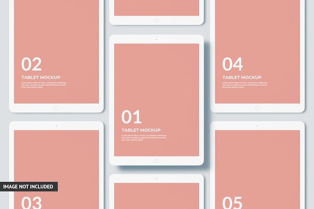 PSD tablet mockup