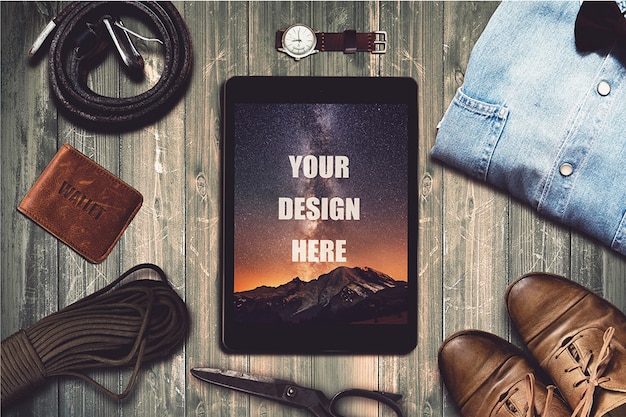 PSD tablet mockup