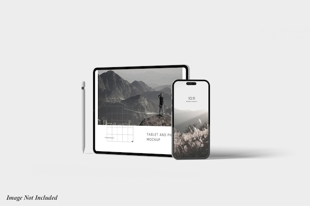 PSD mockup schermo tablet e telefono premium psd