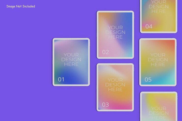 PSD tablet pro clay mockup
