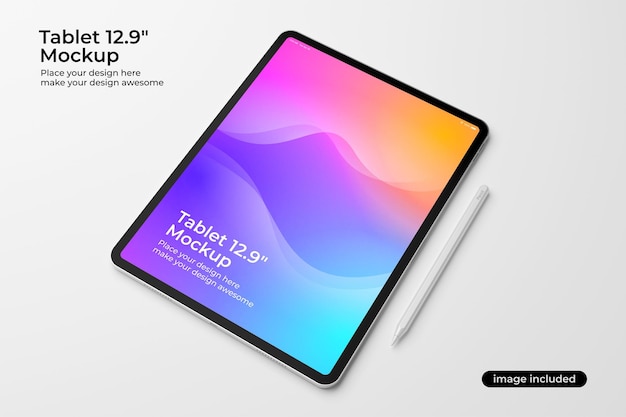 PSD mockup tablet pro in stile semplice