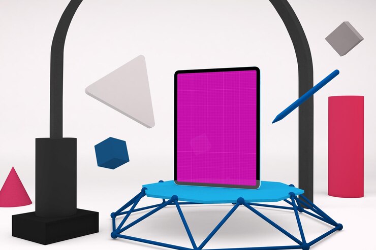 PSD tablet pro  mockup