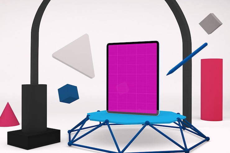 PSD tablet pro  mockup