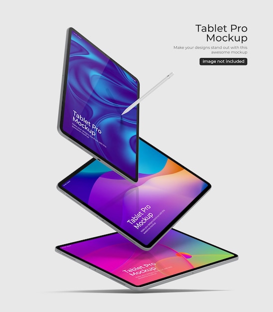 PSD tablet pro psd mockup