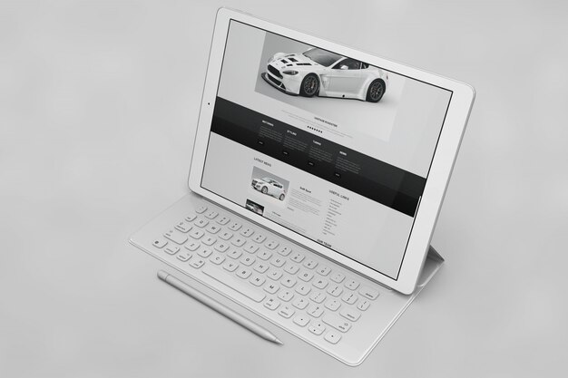 Tablet scherm mock up