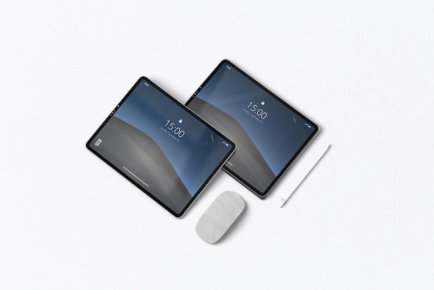 PSD display del tablet per il mockup di presentazioni di design