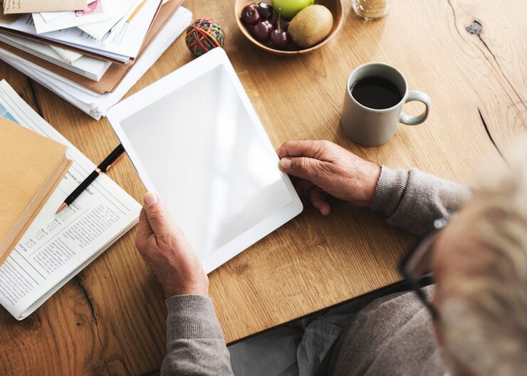 PSD tablet screen mock up design
