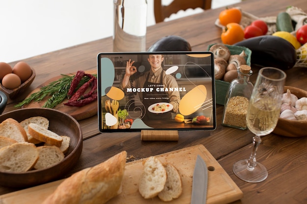 tablet screen mockup design