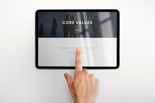 tablet screen mockup digital device psd
