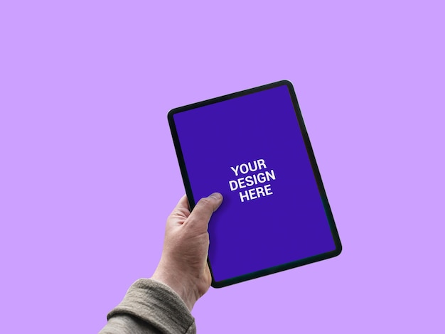 Tablet screen mockup free psd