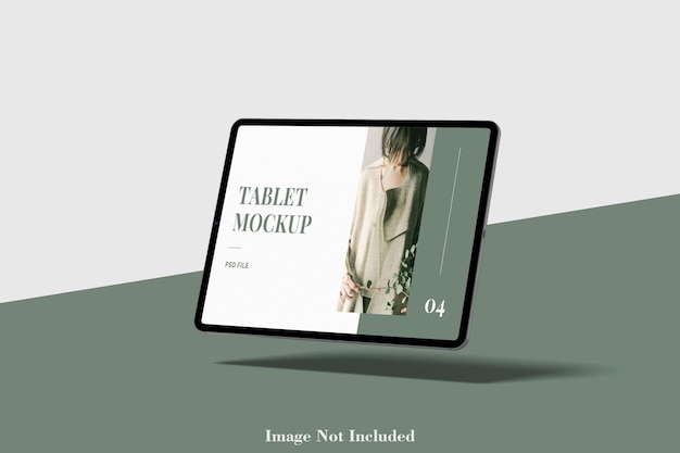 Tablet screen mockup premium psd