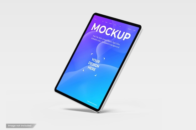 Tablet screen mockup