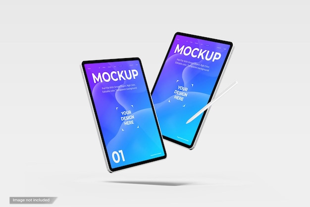 Mockup della schermata del tablet