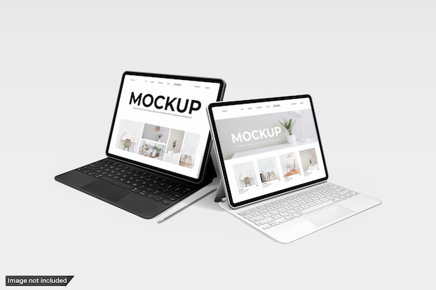 PSD tablet screen mockup