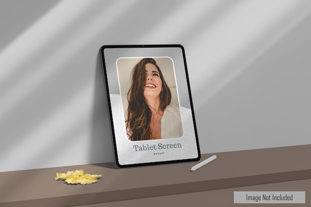 Tablet screen mockup