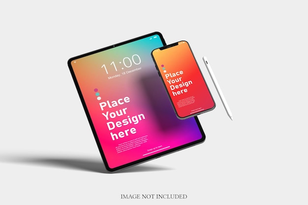 Tablet and smartphone mockup