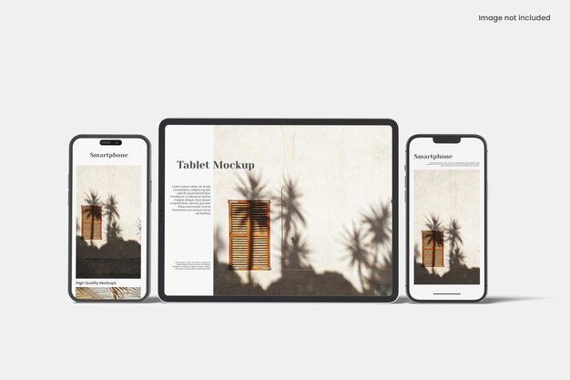 PSD mockup di tablet e smartphone