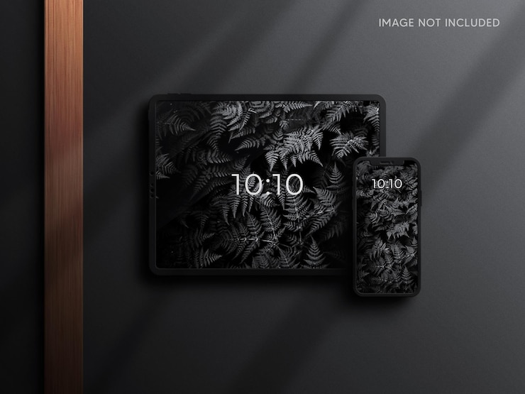 PSD tablet and smartphone mockup