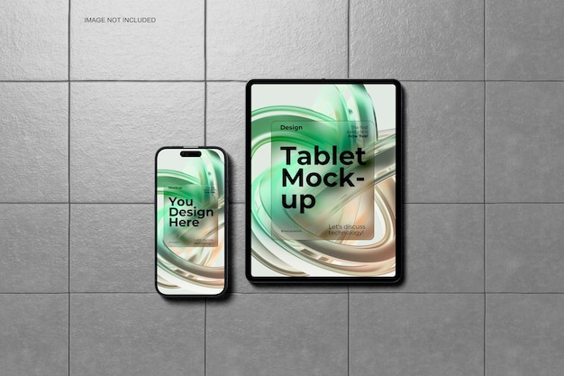 PSD tablet and smartphone mockup