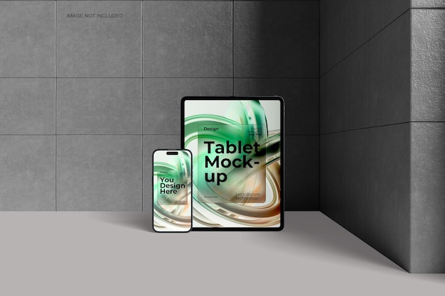 Tablet and smartphone mockup