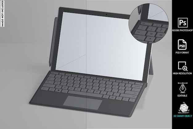 Tablet surfacepro7モックアップ