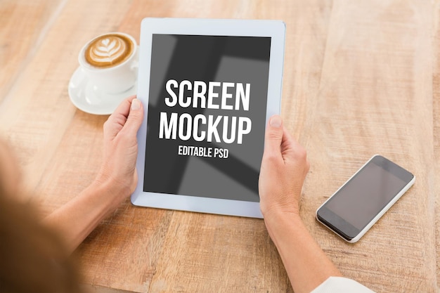 Tabletscherm Photoshop Mockup