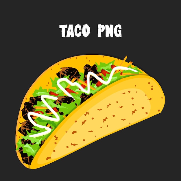 A taco png vector