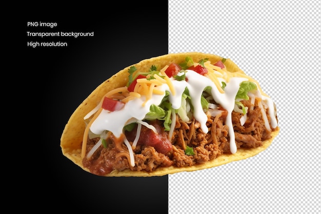 Taco Z Wołowiny Z Sałatką I Serem Do Reklamy