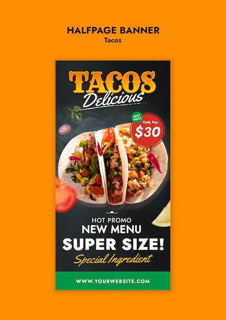 Tacos template design