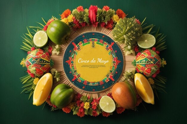 PSD tacos e tradizione cinco de mayo banner modello psd