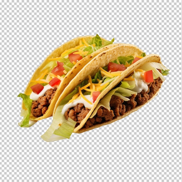 Tacos on a transparent background