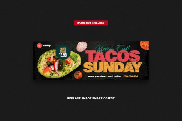 PSD tacos website slider