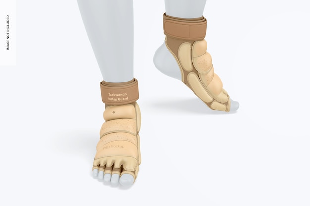 Taekwondo Instep Guards Mockup